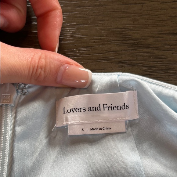 Baby Blue satin one shoulder open back long gown S wedding guest gala formal - Picture 10 of 15